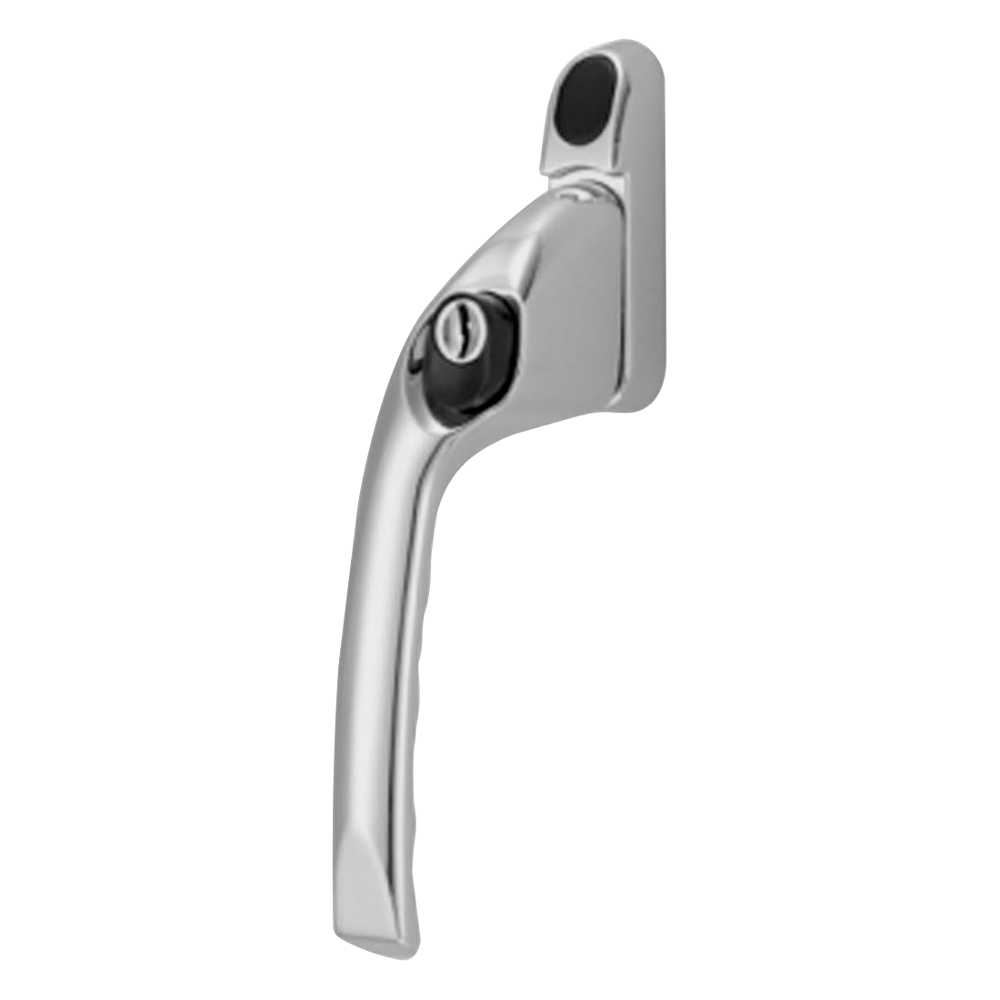 CHAMELEON Offset Locking Window Espag Handle Left Handed - Polished Chrome