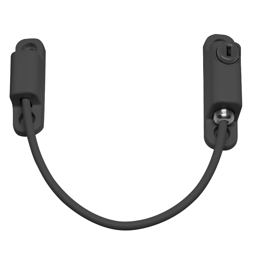 CHAMELEON 150mm Locking Window Cable Restrictor Anthracite Grey