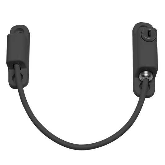 CHAMELEON 150mm Locking Window Cable Restrictor Anthracite Grey