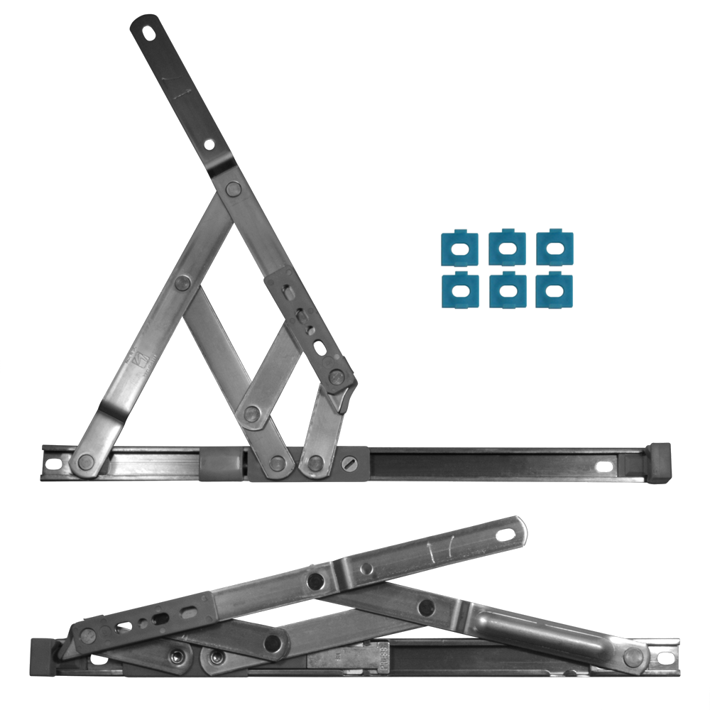 CHAMELEON Side Hung Restricted Friction Hinge With Packers - 13mm - 17mm 300mm x 13mm 17mm Right Handed - Stainless Steel