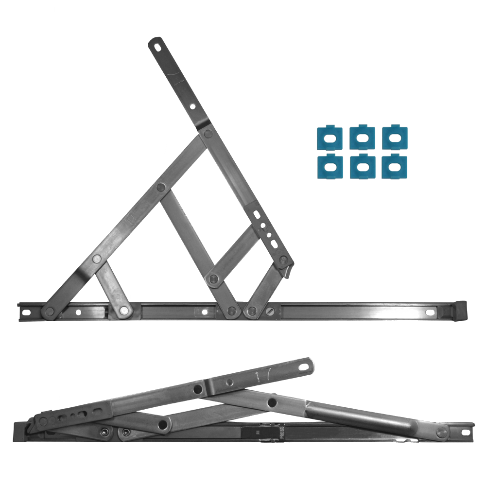 CHAMELEON Side Hung Restricted Friction Hinge With Packers - 13mm - 17mm 400mm x 13mm 17mm Right Handed - Stainless Steel