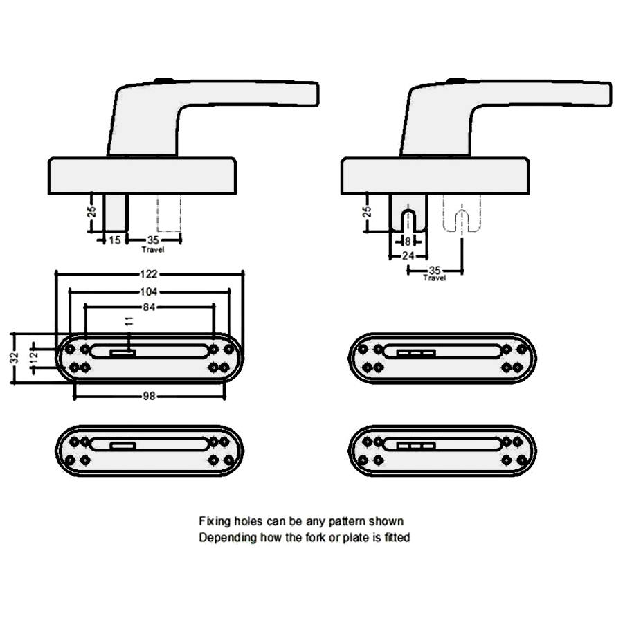 CHAMELEON Adaptable Window Blade/Fork Drive Handle