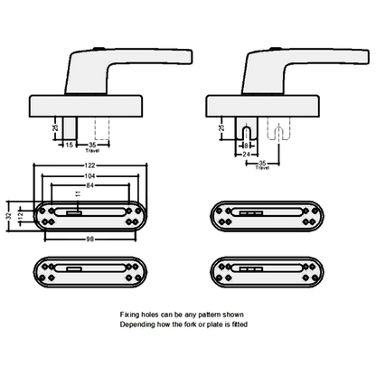 CHAMELEON Adaptable Window Blade/Fork Drive Handle