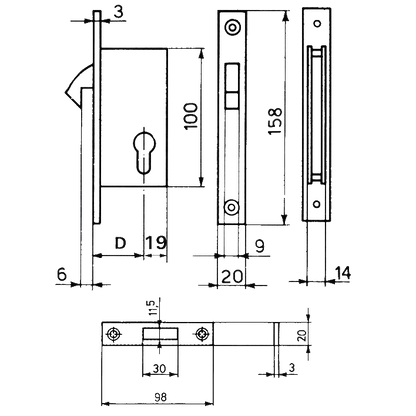 CISA 45110 Euro Hookbolt Case