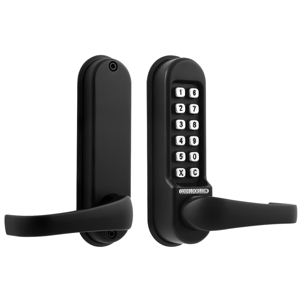 CODELOCKS CL0530 / CL0535 Digital Lock Black Marine Grade with XTD Gate Lock