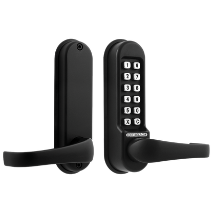 CODELOCKS CL0530 / CL0535 Digital Lock Black Marine Grade with XTD Gate Lock