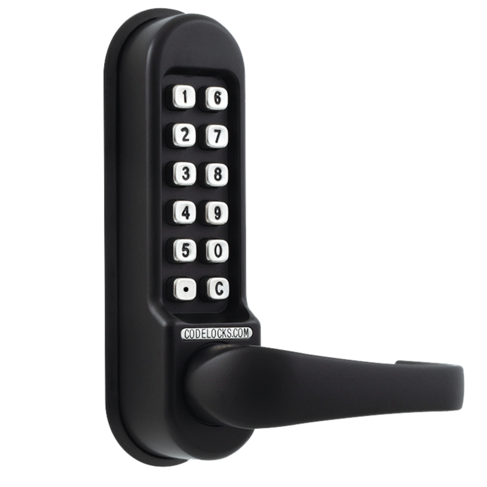 CODELOCKS CL0530 / CL0535 Digital Lock Black Marine Grade with XTD Gate Lock