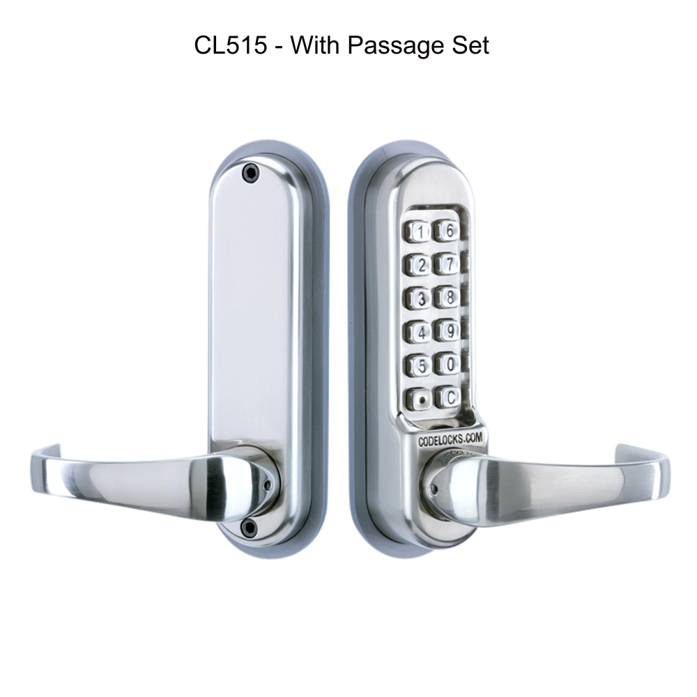 CODELOCKS CL0530 / CL0535 Digital Lock Stainless Steel with XTD Gate Lock