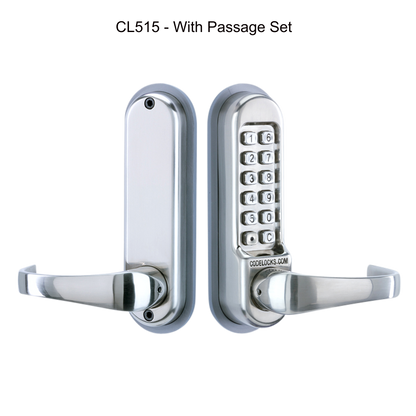 CODELOCKS CL0530 / CL0535 Digital Lock Stainless Steel with XTD Gate Lock