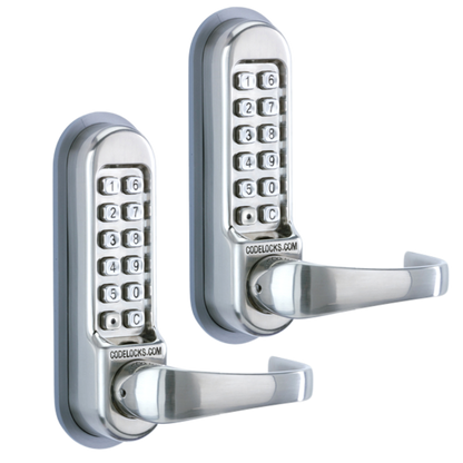 CODELOCKS CL0530 / CL0535 Back To Back Digital Lock Stainless Steel with XTD Gate Lock