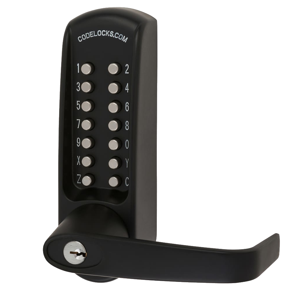 CODELOCKS CL0630 / CL0635 Digital Lock Black Marine Grade With XTD Gate Lock