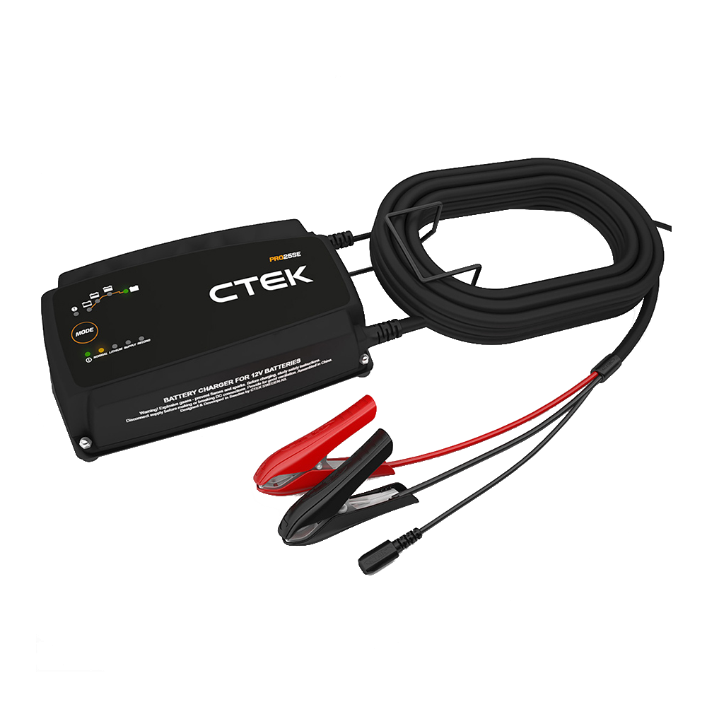 CTEK PRO25 25A Battery Support Unit & Charger For 12V Vehicles