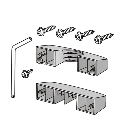 DAD Decayeux P100 Series Pole Mounting Fixing Kit