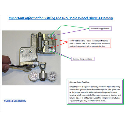 Siegenia FS-Portal Bi-Fold Replacement Door Roller - PART 10