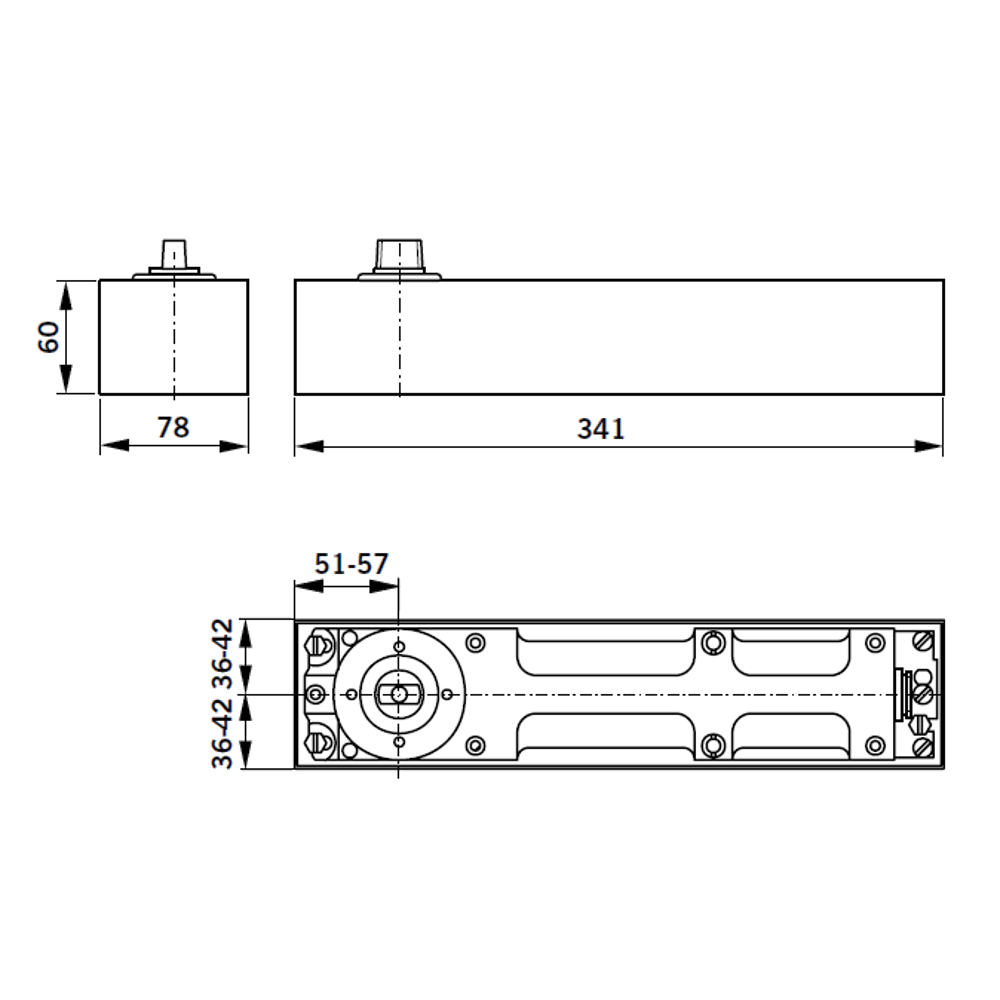 DORMAKABA BTS80 Floor Spring Door Closer