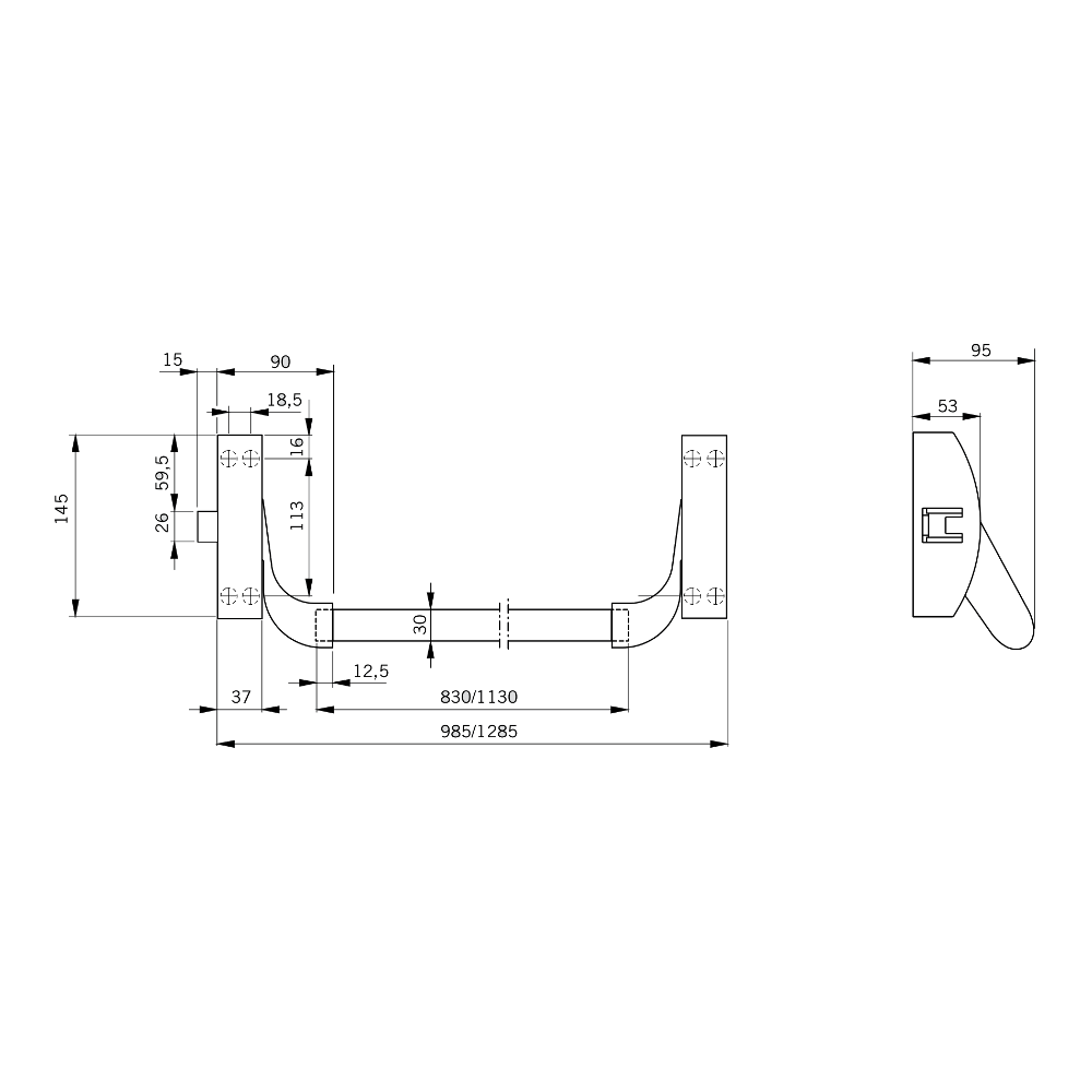 DORMAKABA PHA2221 Standard Panic Latch