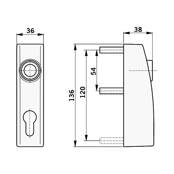 DORMAKABA PHT 07 External Trim