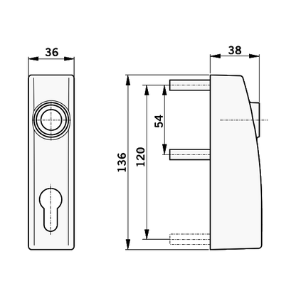 DORMAKABA PHT 07 External Trim