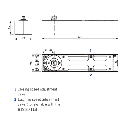 DORMAKABA BTS80F Floor Spring Door Closer