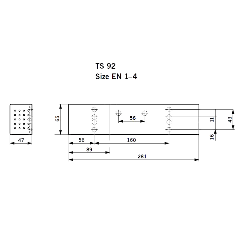 DORMAKABA TS92 Size 1-4 Contur Cam Action Door Closer Body Only