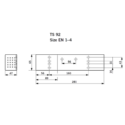 DORMAKABA TS92 Size 1-4 Contur Cam Action Door Closer Body Only