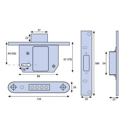 ERA 231 Fortress Classic BS 5 Lever Deadlock