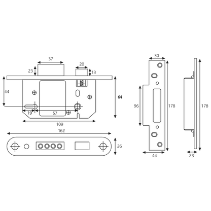 ERA 232 Fortress Classic BS 5 Lever Sashlock