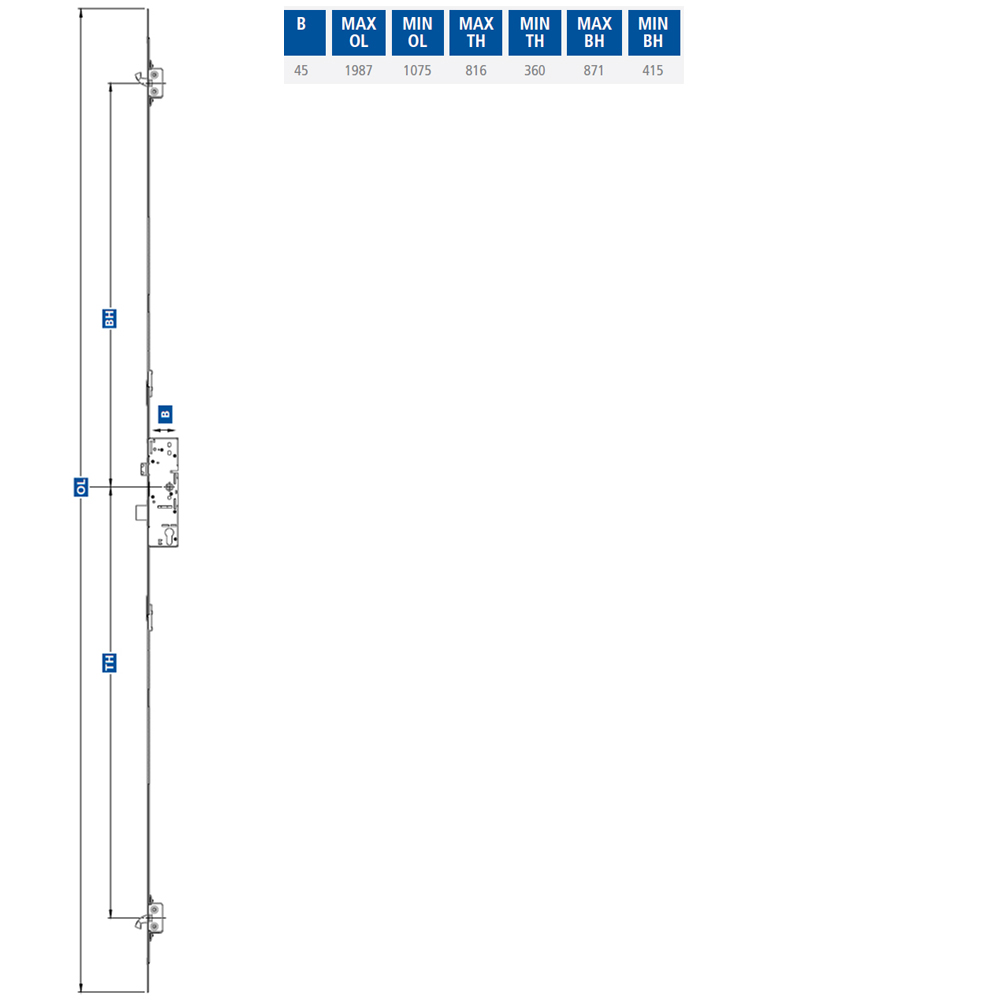 ERA 6345 / 9345 Lever Operated Latch & Dead - 2 Adjustable Hooks (Timber Door)