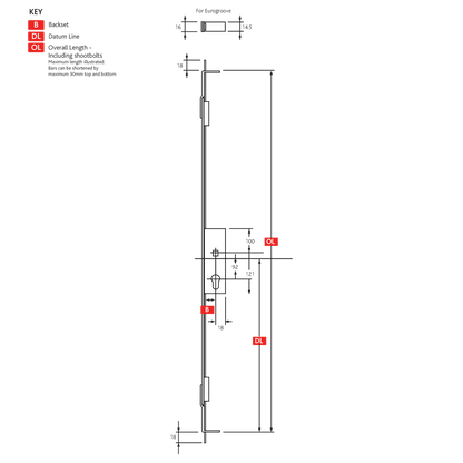 ERA Lever Operated Euro Profile Slave Lock