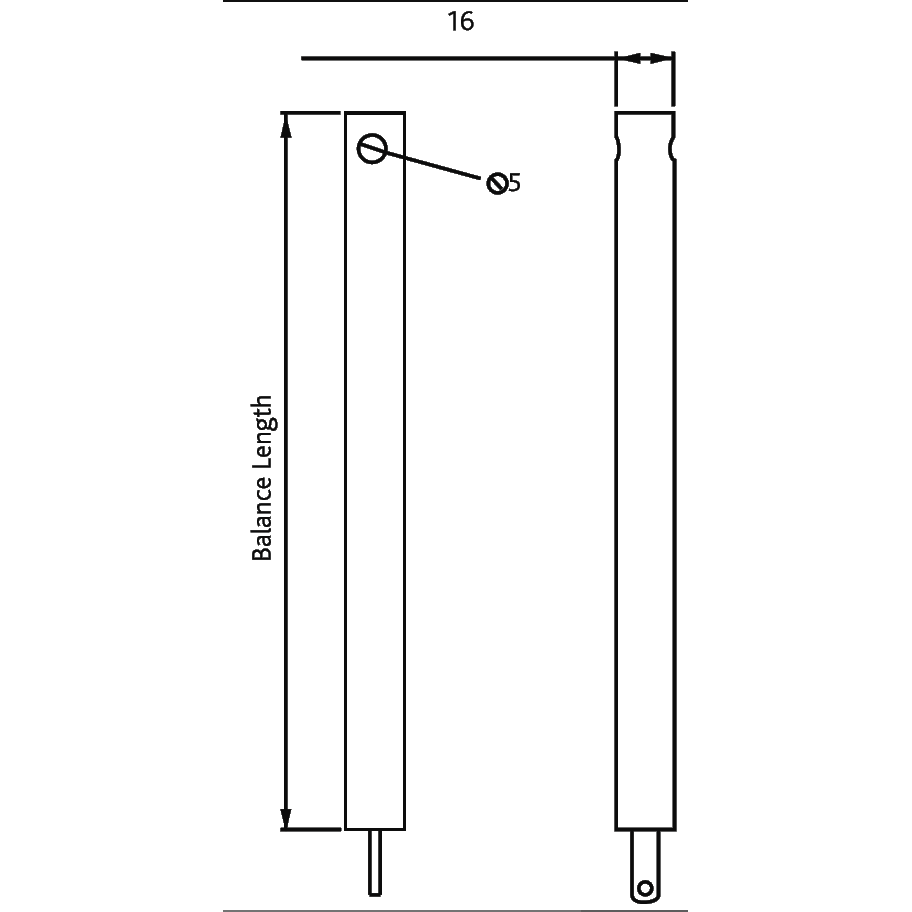 ERA D Series D4 Sash Balance Pair Un-Tensioned