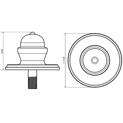 ERA Sash Knob Heritage