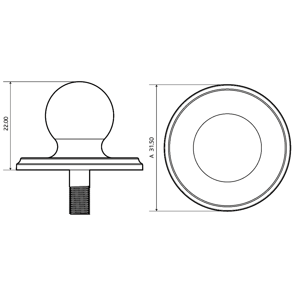 ERA Sash Knob Architectural