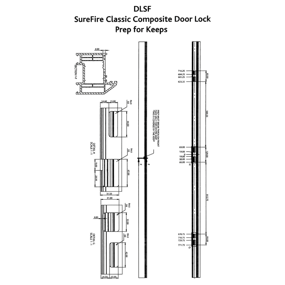 ERA SureFire Centre Keep To Suit Composite Doors