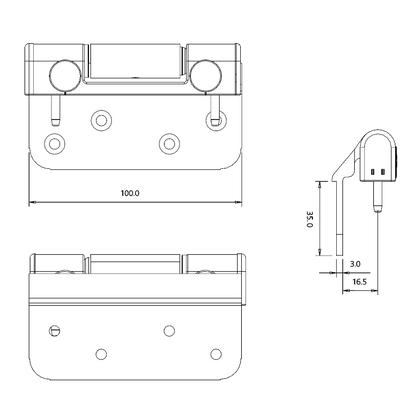 ERA Challenger Hinge Component For Composite & Timber Door