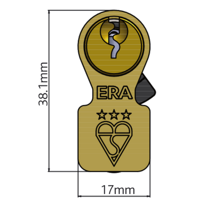 ERA Invincible BS Kitemarked 3 Star Double Cylinder