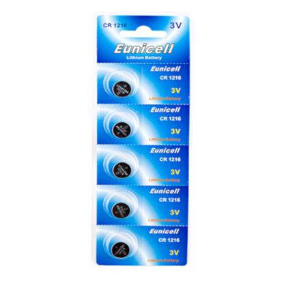 EUNICELL 3V CR1216 Button Cell Battery (5 PER CARD)