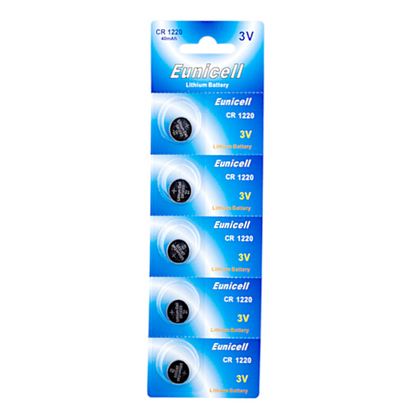 EUNICELL 3V CR1220 Button Cell Battery (5 PER CARD)