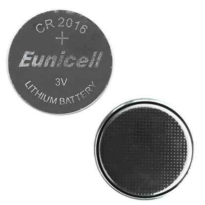 EUNICELL 3V CR2016 Button Cell Battery (5 PER CARD)