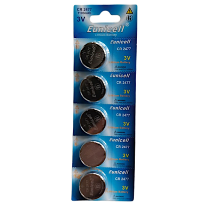 EUNICELL 3V CR2477 Button Cell Battery (5 PER CARD)