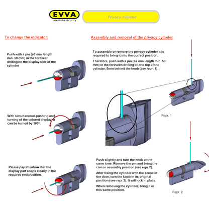 EVVA OKZ Oval WC Cylinder