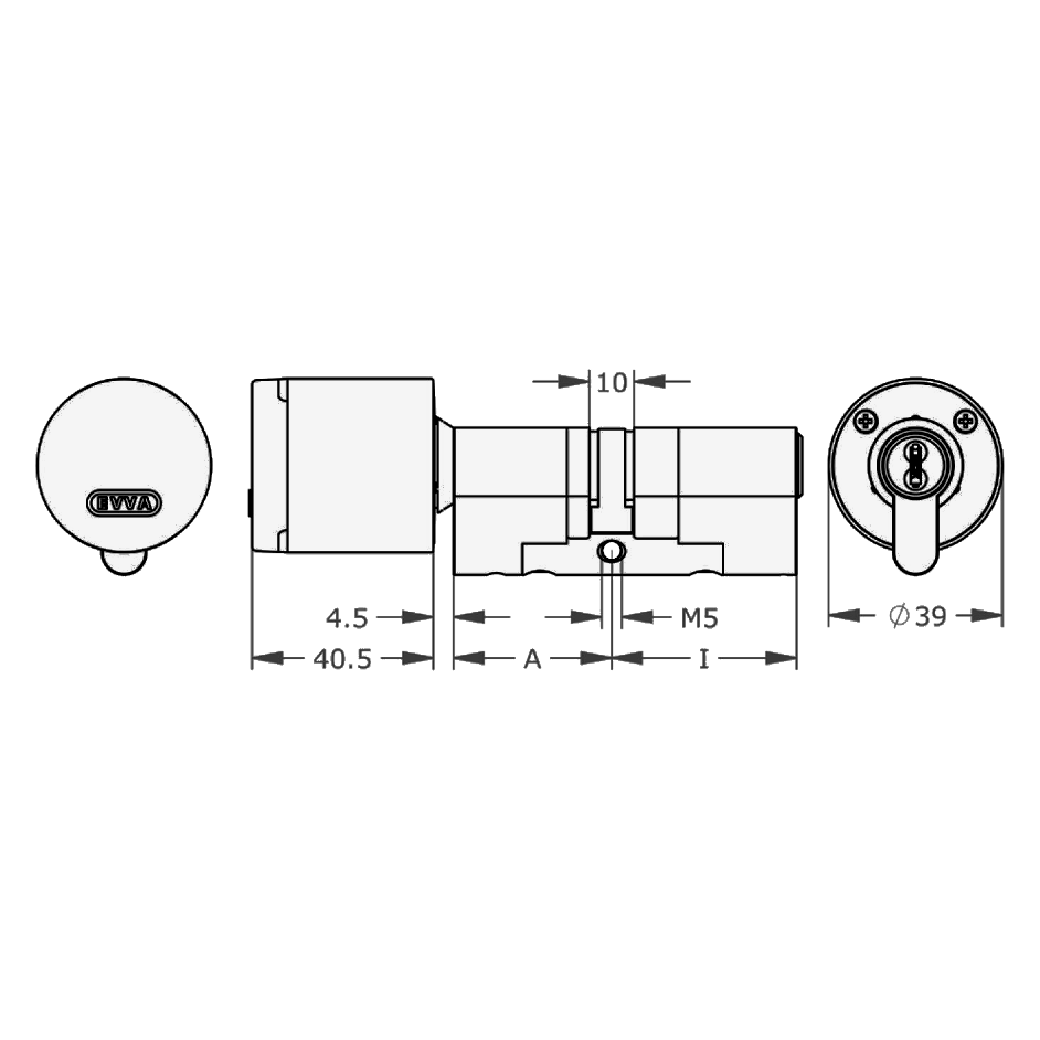 EVVA AirKey Euro Double Proximity - Key EPS Cylinder