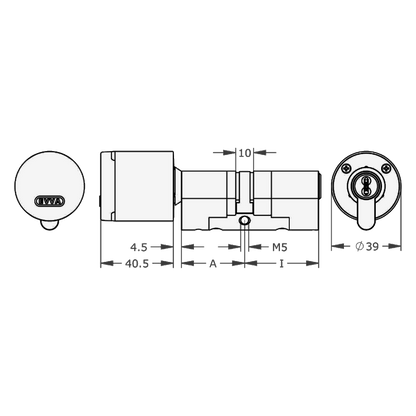 EVVA AirKey Euro Double Proximity - Key EPS Cylinder