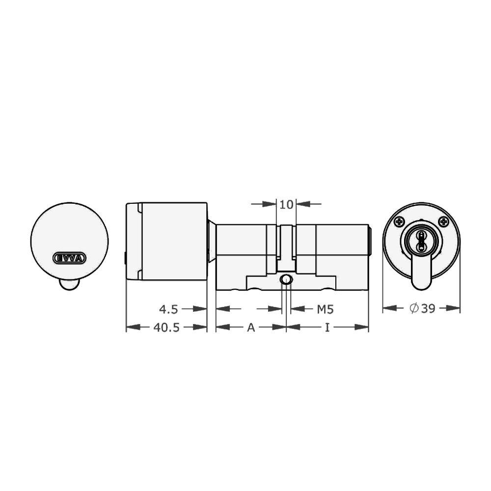 EVVA AirKey Euro Double Proximity - Key ICS Cylinder