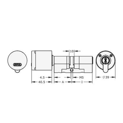 EVVA AirKey Euro Double Proximity - Key ICS Cylinder