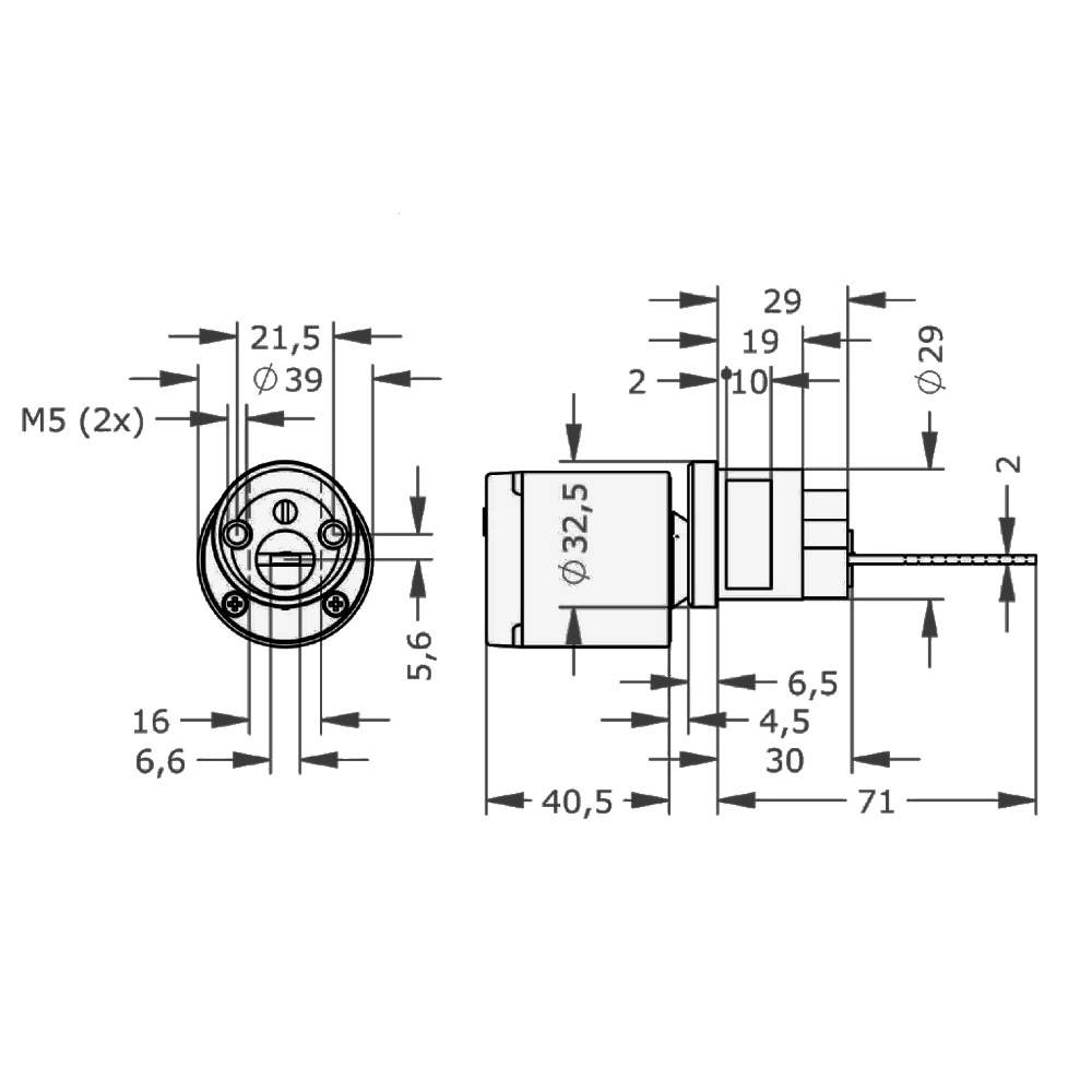 EVVA AirKey Rim Proximity Cylinder