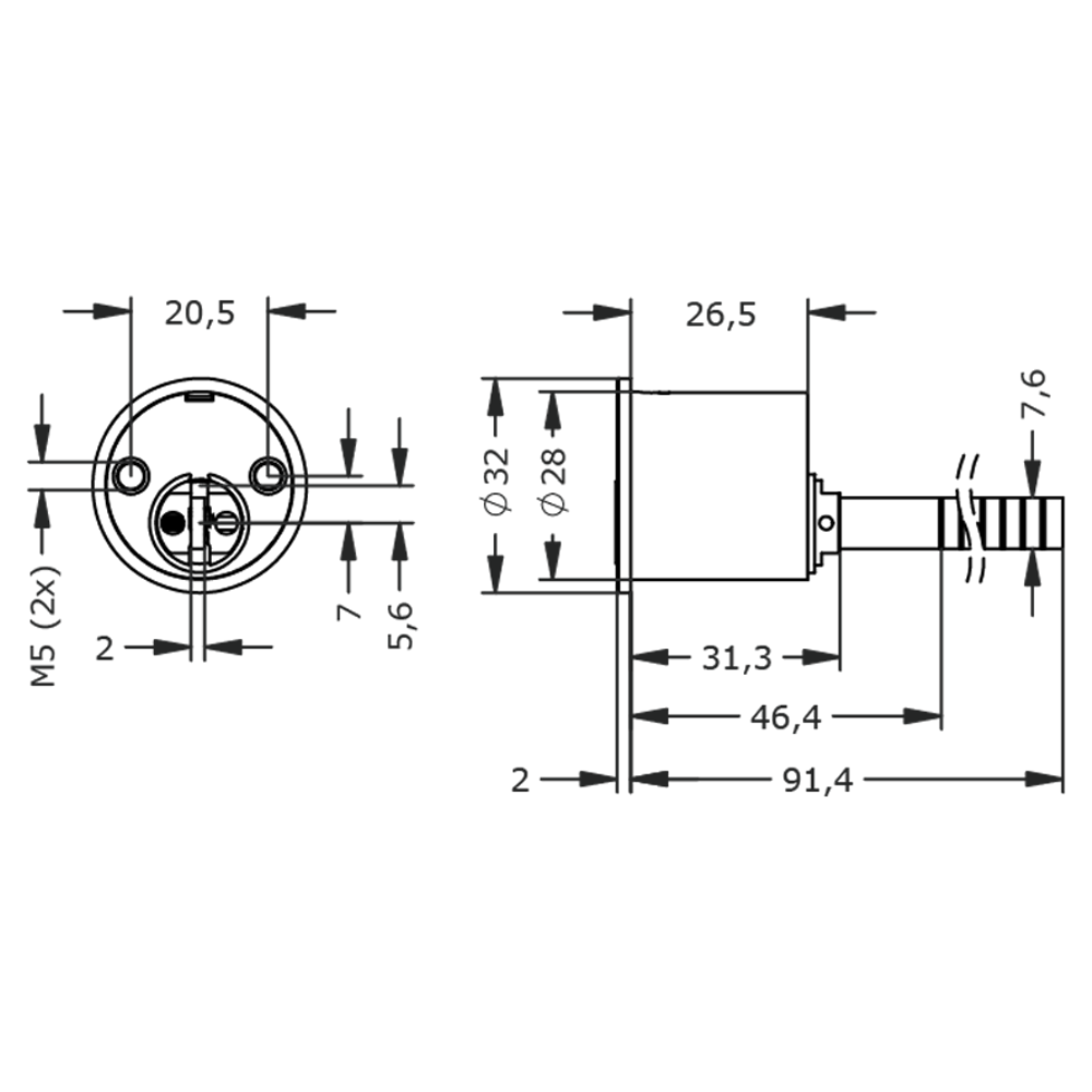 EVVA ICS AZG Rim Cylinder Keyed To Differ