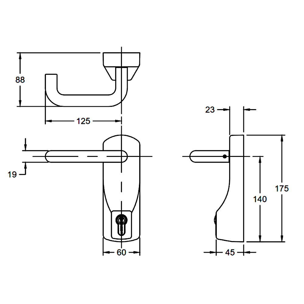 EXIDOR 322SE Euro Outside Access Device