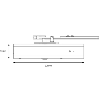 FIRECO Freedor SmartSound Wireless Overhead Door Closer Size 4