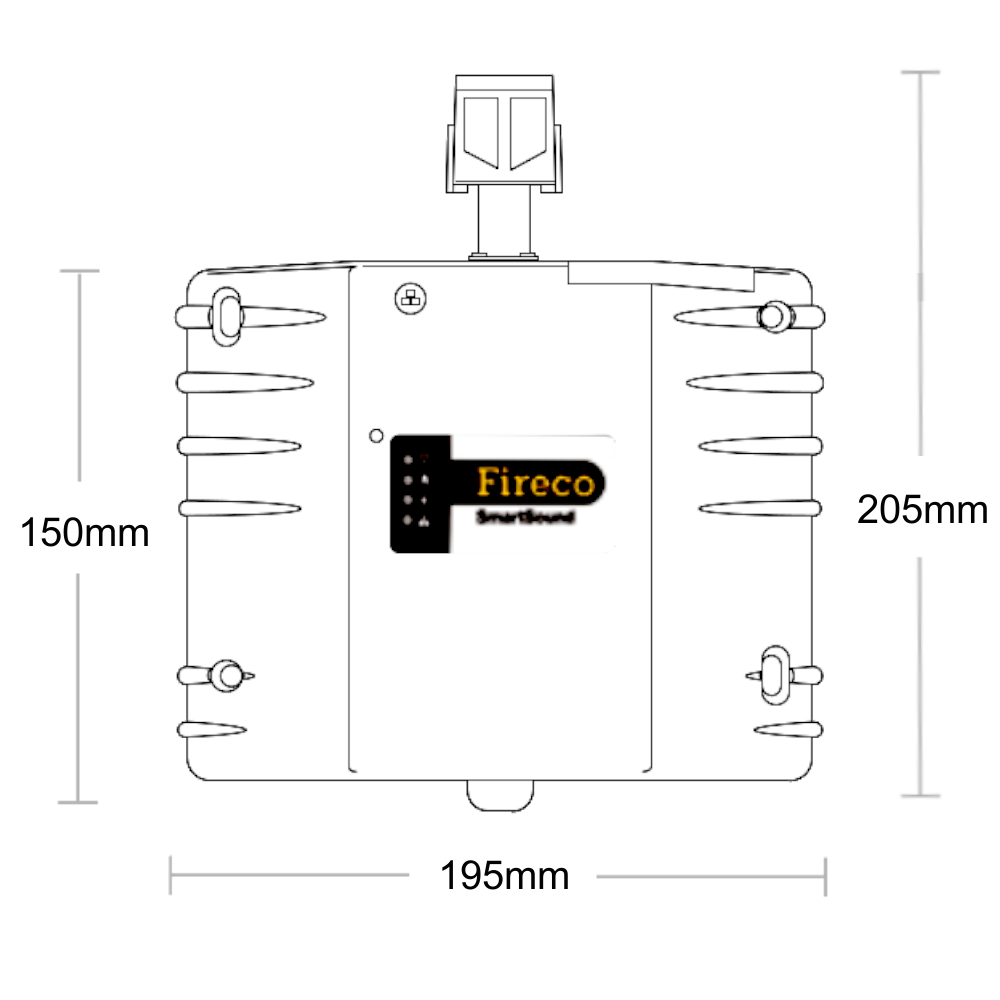 FIRECO Dorgard Smartsound Door Hold Open Device C/W Standard Flat Floorplate