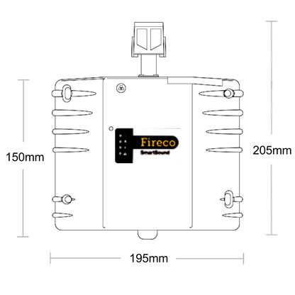 FIRECO Dorgard Smartsound Door Hold Open Device C/W Standard Flat Floorplate